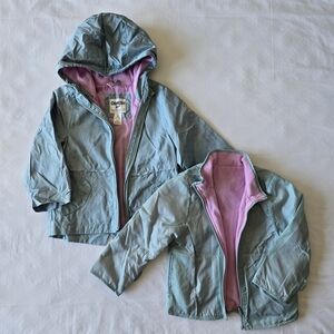 OshKosh B'gosh 3-in-1 Jacket Set (Mint Green & Pink)
